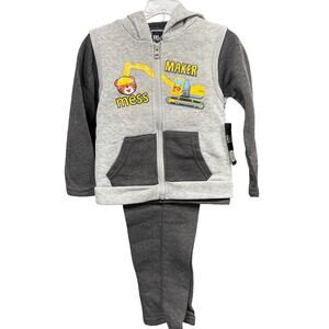 NWT 3 Piece Set "Mess Maker" Construction Tiger - RND - 3T